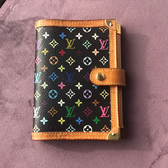 Louis Vuitton Black Multicolor Agenda in Pm - Picture 1 of 10